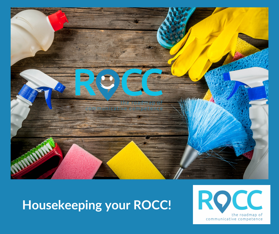 ROCC Assessment logo surrounded by cleaning products