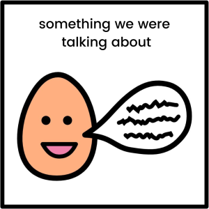 Symbol for "something we were talking about"